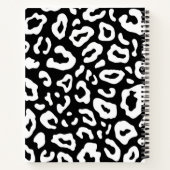 白黒ヒョウ印刷 ノートブック (裏面)