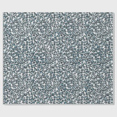 白黒ヒョウ印刷 ラッピングペーパー (フラット)