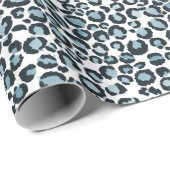 白黒ヒョウ印刷 ラッピングペーパー (ロールコーナー)