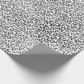 白黒ヒョウ印刷 ラッピングペーパー (角)