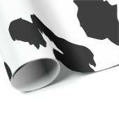 白黒ヒョウ印刷 ラッピングペーパー (ロールコーナー)