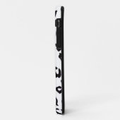 白黒ヒョウ印刷 Case-Mate iPhoneケース (裏面/左)