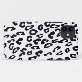 白黒ヒョウ印刷 Case-Mate iPhoneケース (裏面(横))
