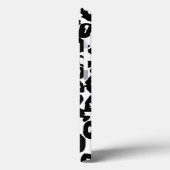 白黒ヒョウ印刷 Case-Mate iPhoneケース (裏面 / 左)