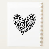 白黒ヒョウ柄ハート プランナー手帳 (裏面)