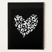 白黒ヒョウ柄ハート プランナー手帳 (裏面)