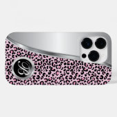 白黒ヒョウ柄 | モノグラム Case-Mate iPhoneケース (裏面 (横))