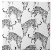 白黒ヒョウ タイル (正面)