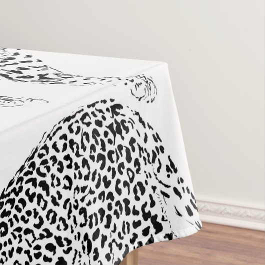 白黒ヒョウ テーブルクロス (インサイチュ)