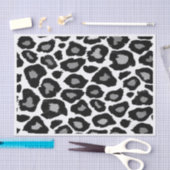 白黒ヒョウ- 薄葉紙 (クラフト)