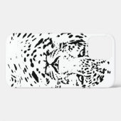 白黒ヒョウ Case-Mate iPhoneケース (裏面 (横))