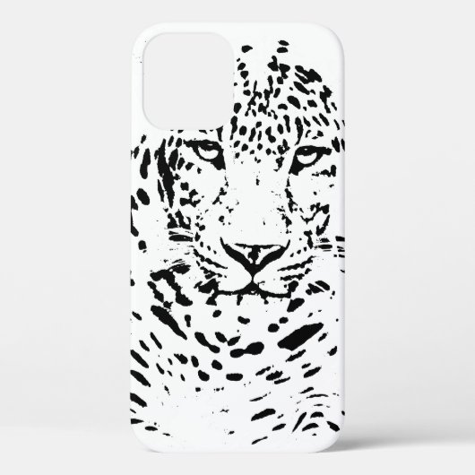 白黒ヒョウ Case-Mate iPhoneケース (裏面)