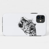 白黒ヒョウ Case-Mate iPhoneケース (裏面(横))