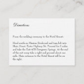 白黒ビクトリアン式披露宴 エンクロージャーカード (裏面)