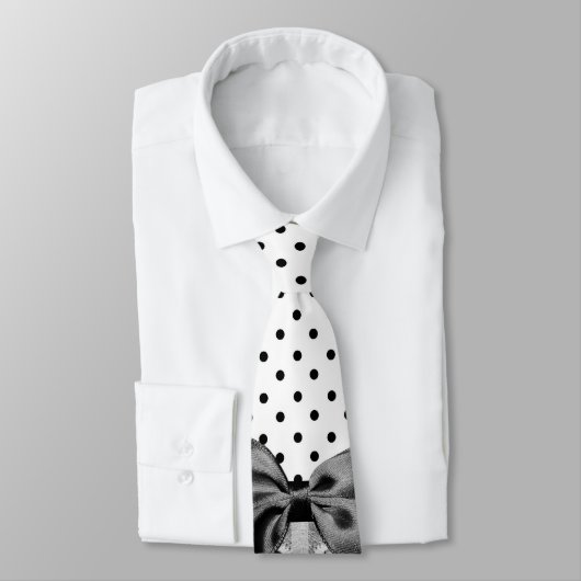 白黒ビクトリア時代の人は弓と縞で飾ります ネクタイ (タイ)