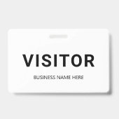 白黒ビジター企業のバッジ バッジ (裏面)