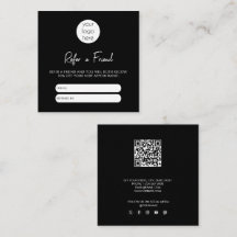 白黒ビジネスが友人の紹介カードを参照する