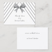 白黒ビジネスサンキュー 名刺 (正面/裏面)