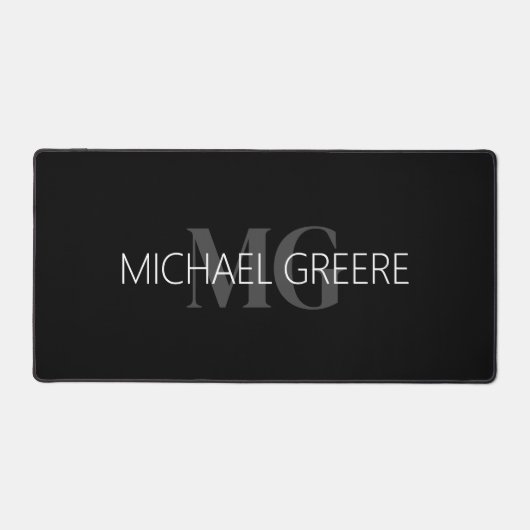 白黒ビジネスプロフェッショナル デスクマット (正面)