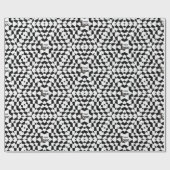 白黒ビジネスロゴ会社クリスマスカスタム ラッピングペーパー (フラット)