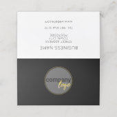 白黒ビジネスロゴ10注文ロイヤリティカード ロイヤリティカード (外部開封)