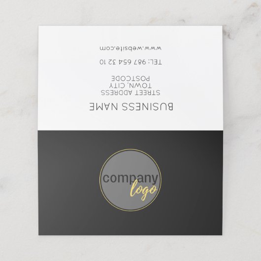 白黒ビジネスロゴ10注文ロイヤリティカード ロイヤリティカード (外部開封)