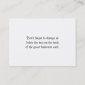 白黒ビッグベン 名刺 (裏面)