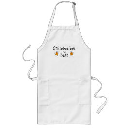 白黒ビールフェスティバルオクトーバーフェストテンプレート ロングエプロン