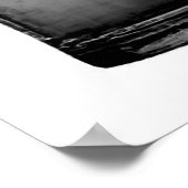 白黒ビールマグのポスタープリント ポスター (角)