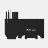 白黒ピアノの鍵盤ありがとう フェイバーボックス (折り畳みなし)