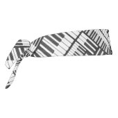 白黒ピアノパターンのヘッドバンド タイヘッドバンド (回転270)