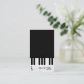 白黒ピアノミュージシャン 名刺 (スタンド正面)