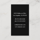 白黒ピアノミュージシャン 名刺 (裏面)