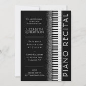 白黒ピアノリサイタル 招待状 (正面)