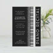 白黒ピアノリサイタル 招待状 (スタンド正面)