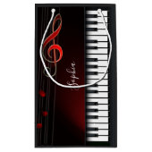 白黒ピアノ小抱き枕 スモールペーパーバッグ (裏面)