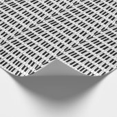 白黒ピアノ鍵ピアニストミュージシャン ラッピングペーパー (角)