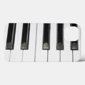 白黒ピアノ鍵電話ケース Case-Mate iPhoneケース (裏面 (横))