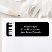 白黒ピアノ鍵 ラベル (インサイチュ)