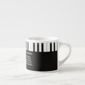 白黒ピアノ エスプレッソカップ (右)