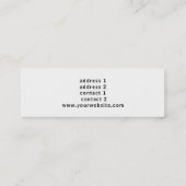 白黒ピアノ スキニー名刺 (裏面)