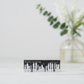 白黒ピアノ スキニー名刺 (スタンド正面)