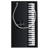 白黒ピアノ スモールペーパーバッグ (裏面)