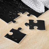 白黒ピクセルアート ジグソーパズル (側面)