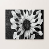 白黒ピクセルアート ジグソーパズル (横)