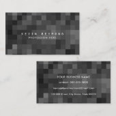 白黒ピクセルプロフェッショナル技術 名刺 (正面/裏面)