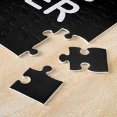 白黒ピクトグラムおもしろいママのゲーム ジグソーパズル (側面)