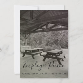 白黒ピクニック招待状 招待状
