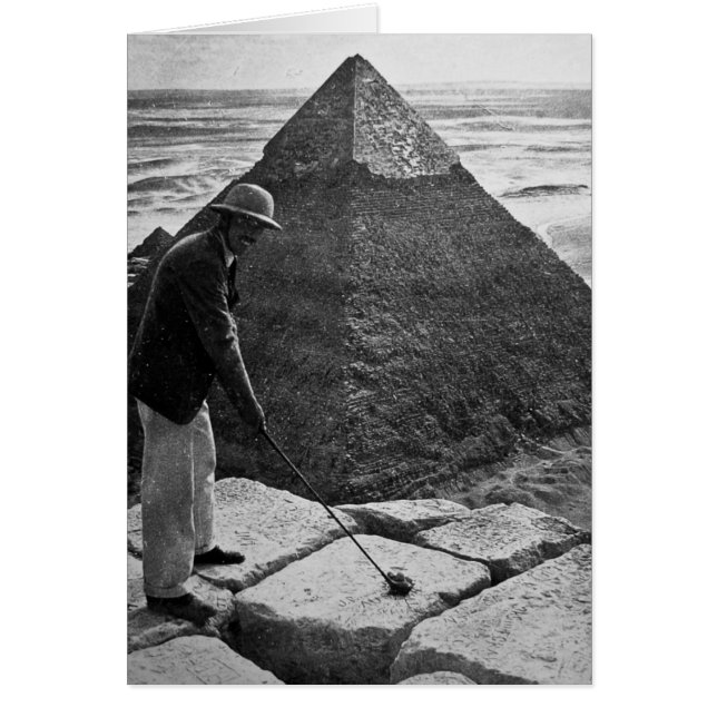 白黒ピラミッドのヴィンテージのゴルフ (正面)