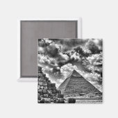 白黒ピラミッド マグネット (正面/裏面)